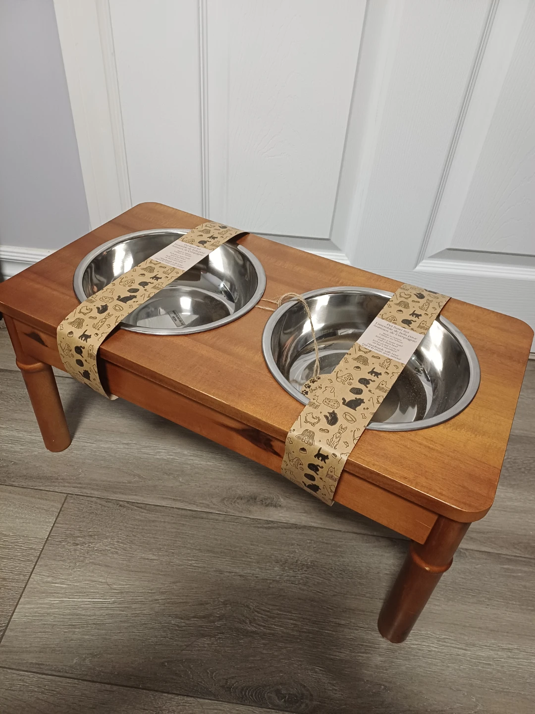 Wooden Raised Dog Bowl Feeder - photo 2