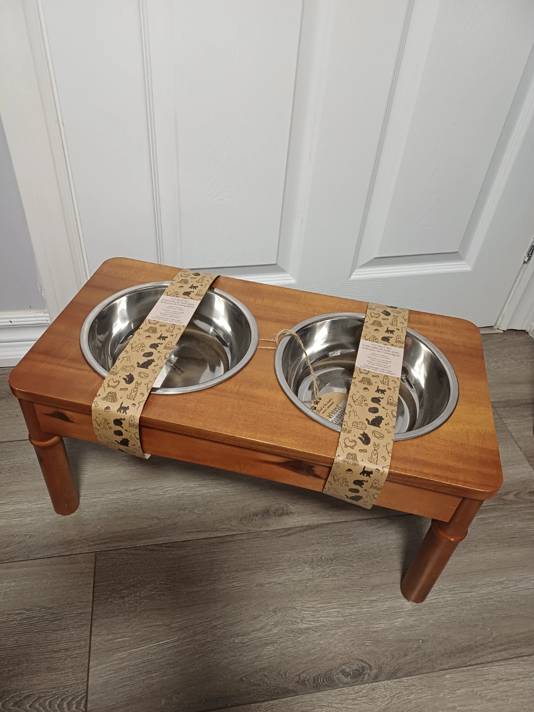 Wooden Raised Dog Bowl Feeder - photo 3