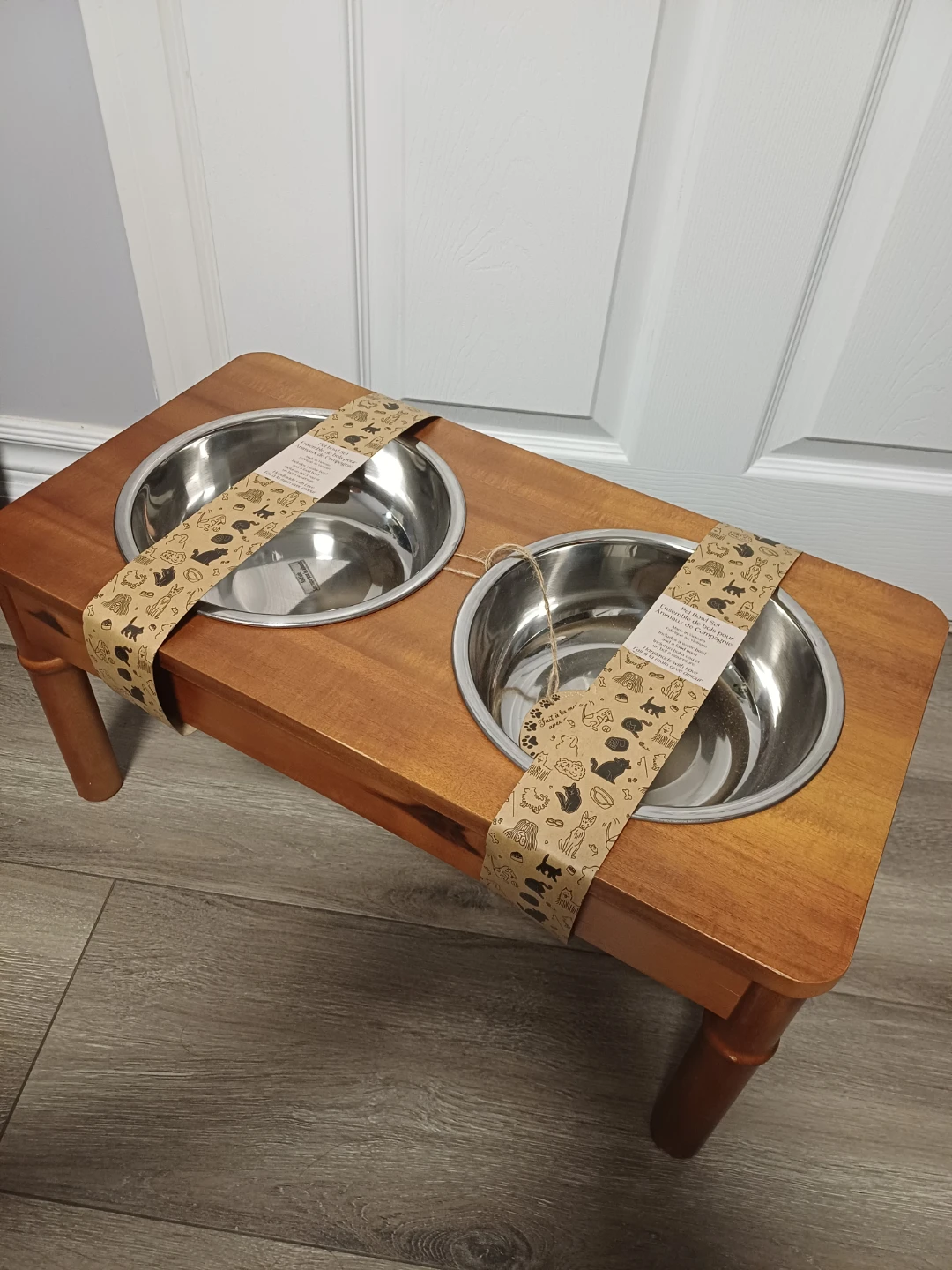 Wooden Raised Dog Bowl Feeder - photo 4