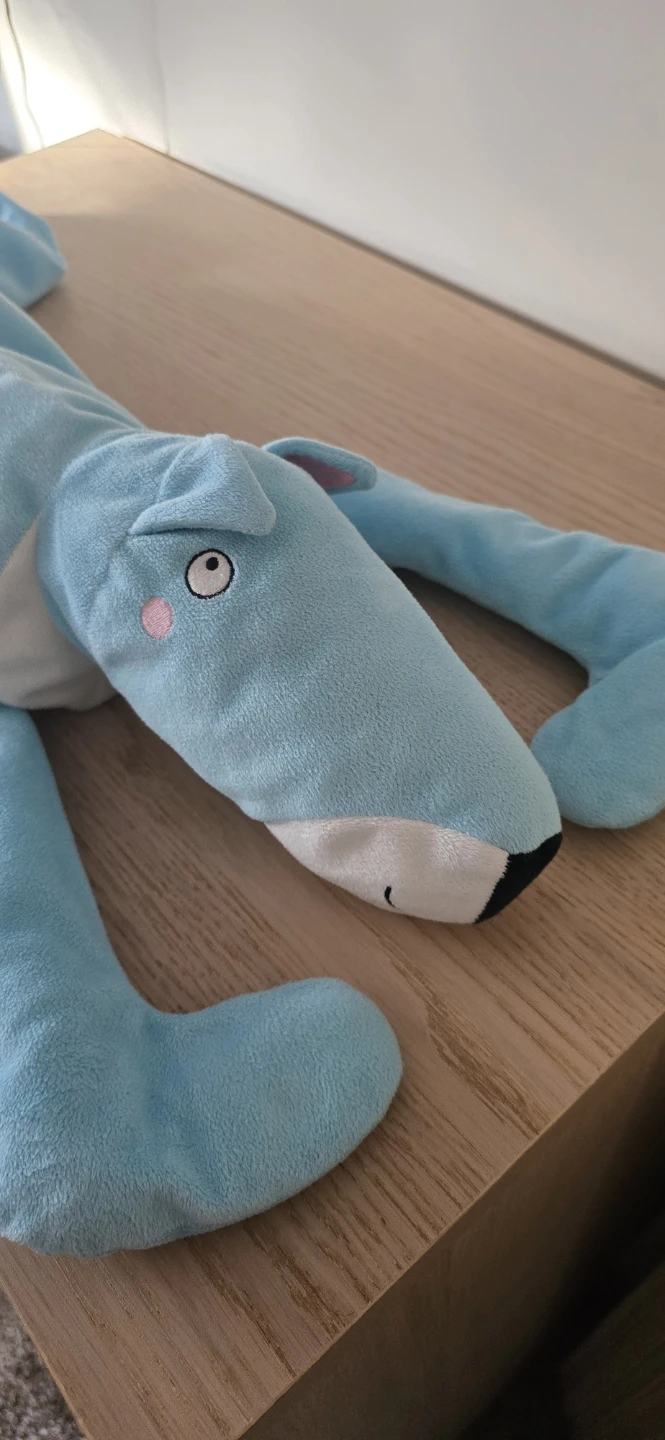 Blue plush dog toy - photo 2