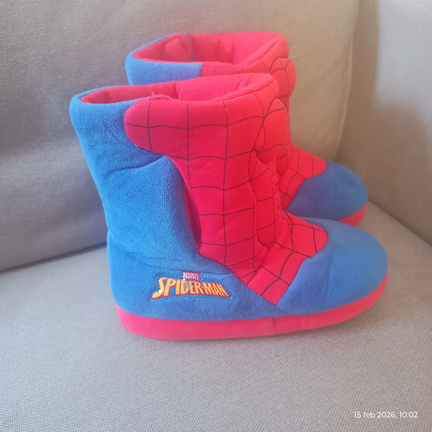 Spider-Man Slippers Boots L (11/12) Marvel