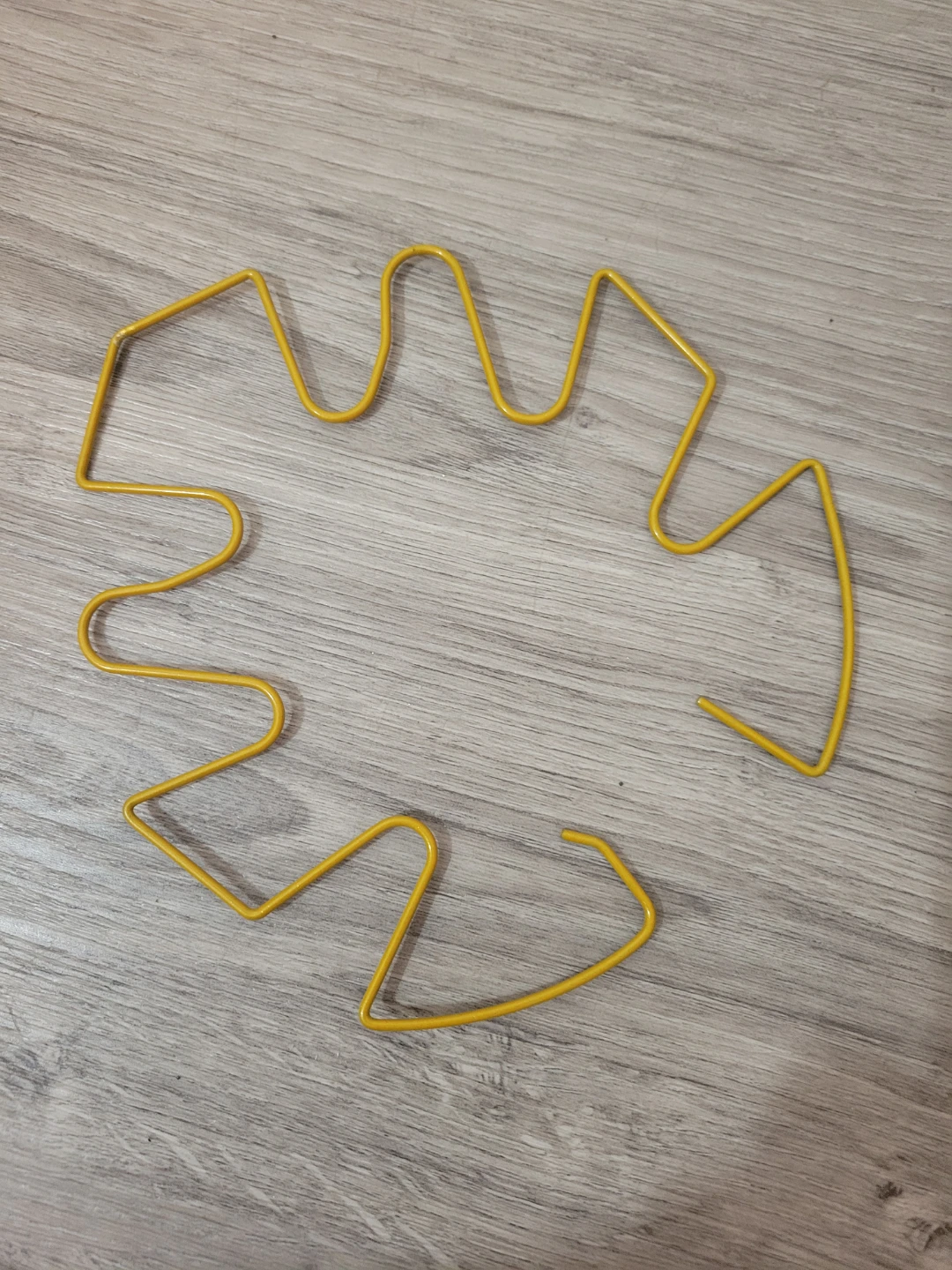 Golden metal plant support