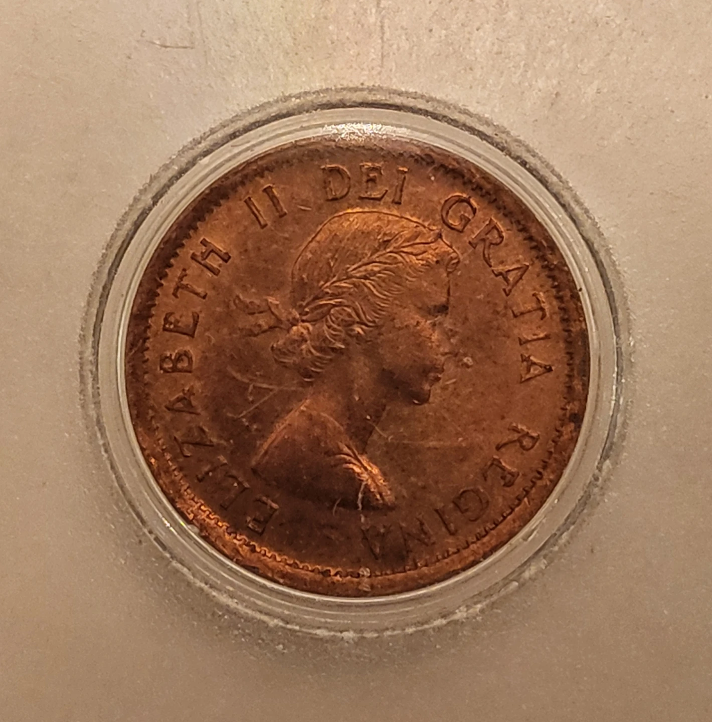 1955 Canadian Penny - 1 Cent Coin - photo 2