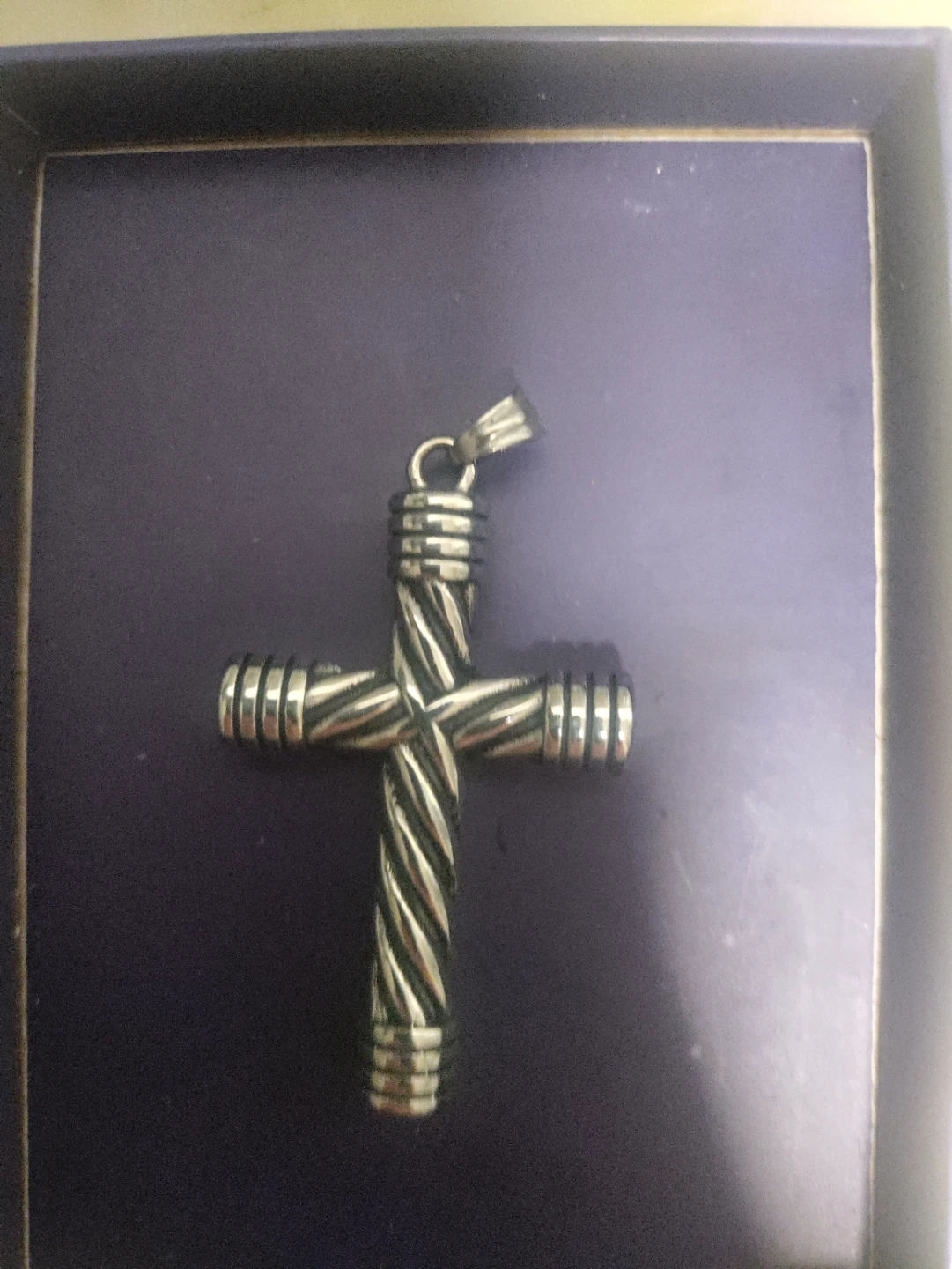 Silver-toned Cross Pendant