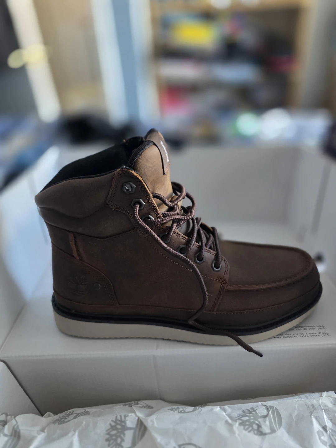 Timberland Men's Brown Leather Boots Size 7