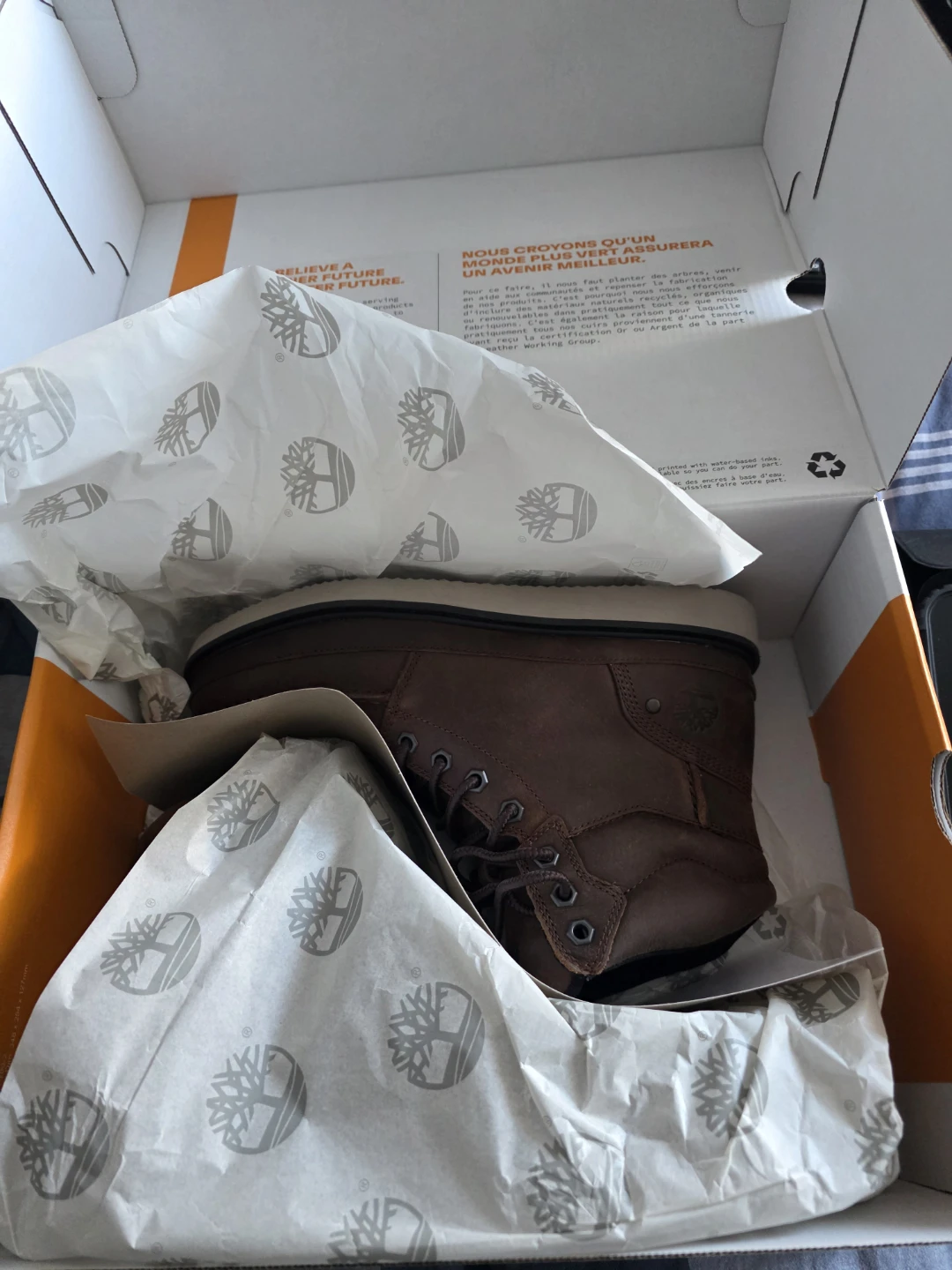 Timberland Men's Brown Leather Boots Size 7 - photo 2