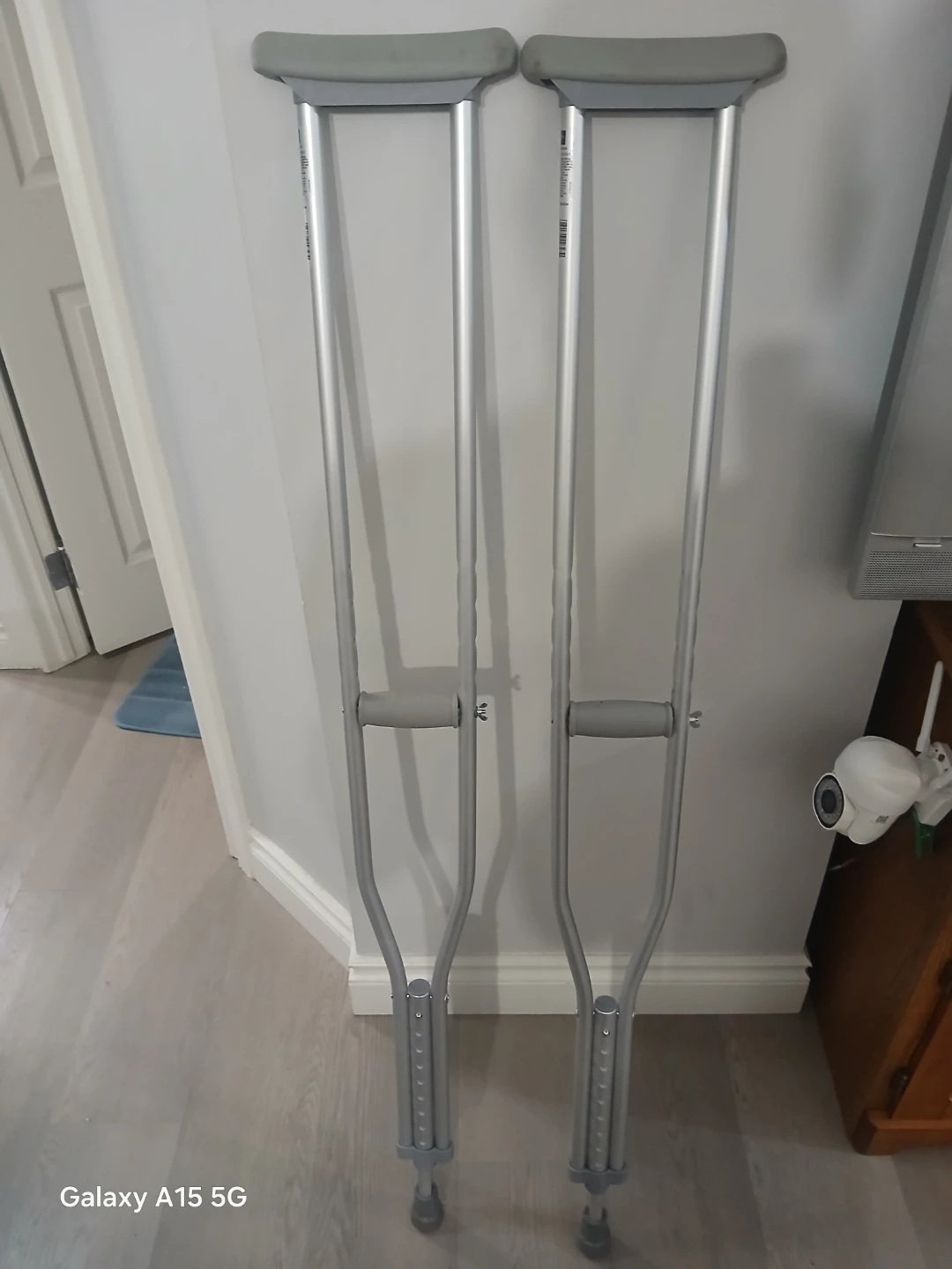 Pair of Aluminum Crutches