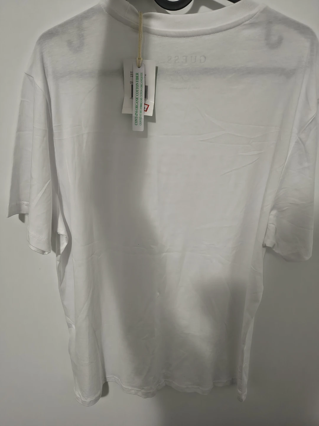 GUESS White Organic Cotton T-Shirt - Size L - photo 3
