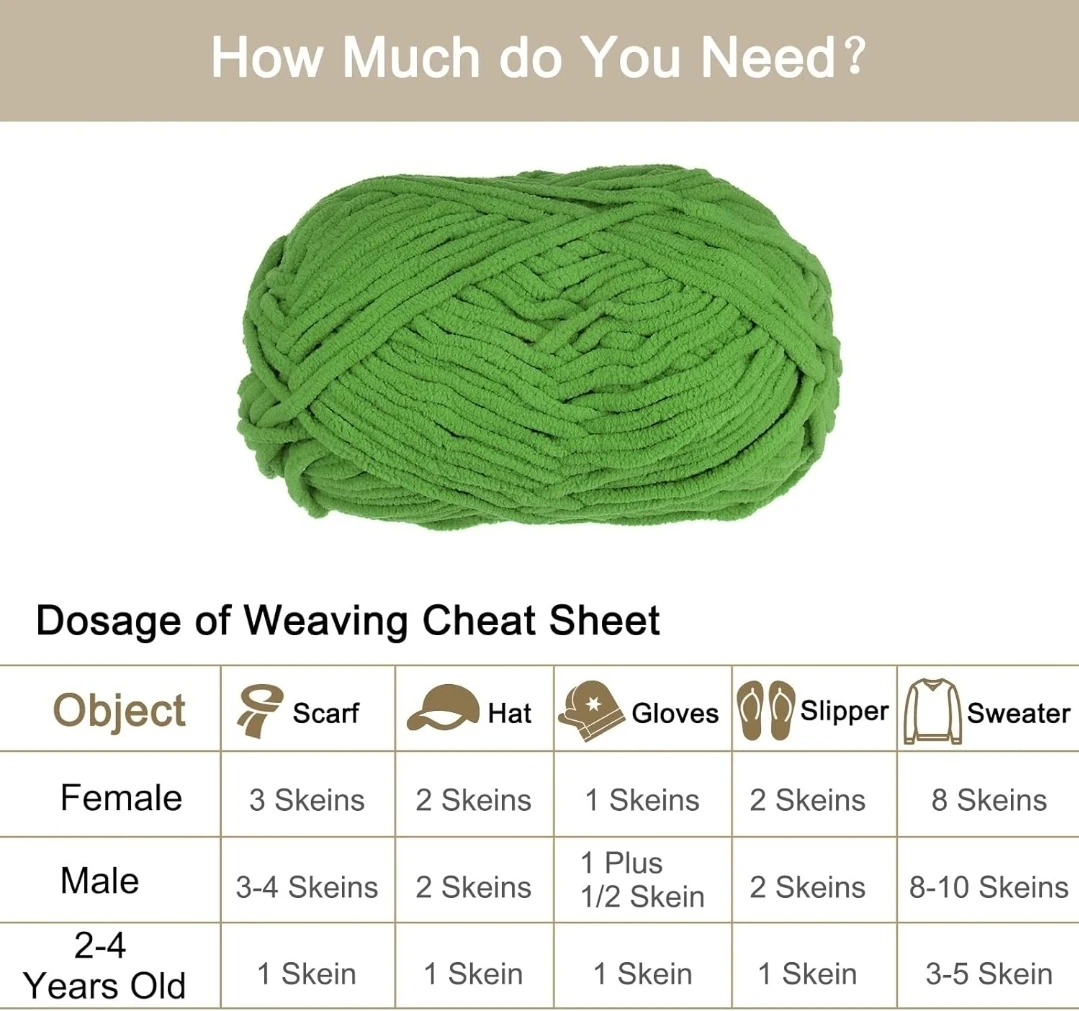 Super Chunky Chenille Yarn - Dark Green - photo 4
