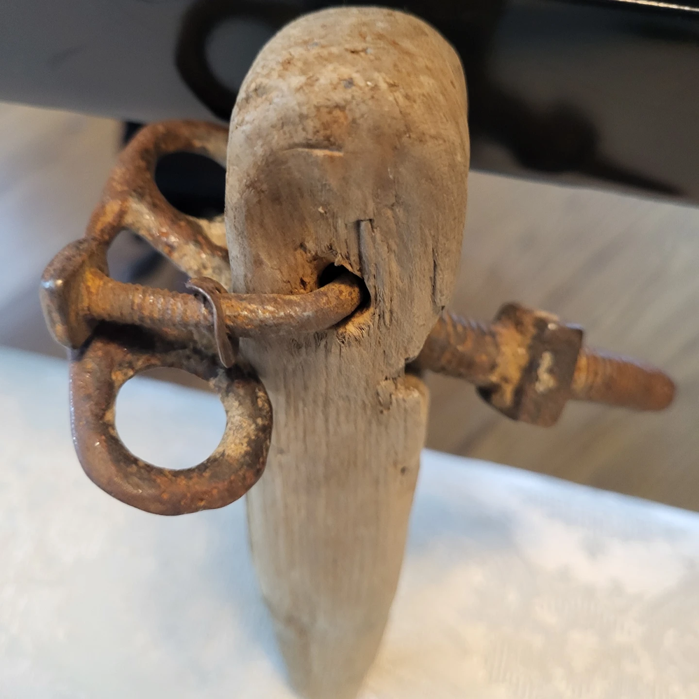 Vintage Wooden with Rusty Metal Hardware - photo 5