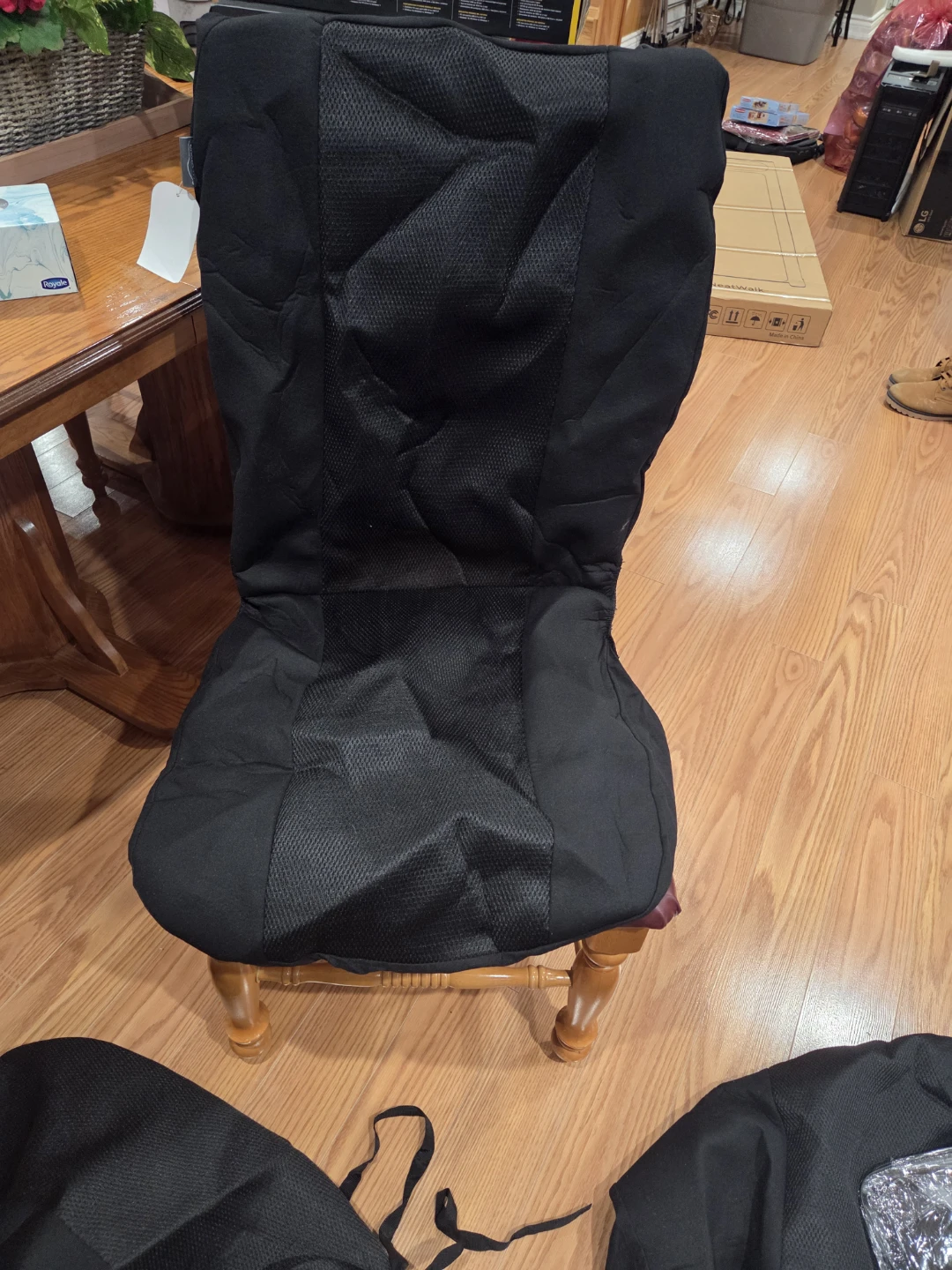 Black Quilted Bench Bottom Seat Protector - photo 2