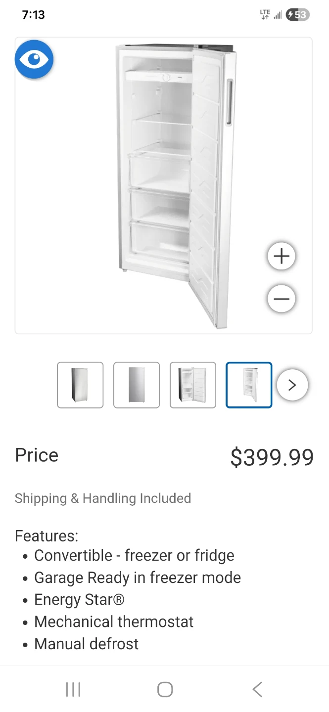 MSRP $399.00 Danby Convertible Freezer or Fridge - photo 2