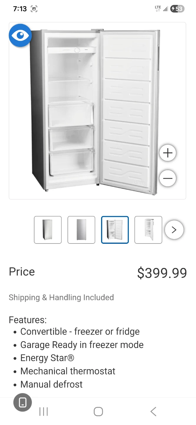 MSRP $399.00 Danby Convertible Freezer or Fridge - photo 3