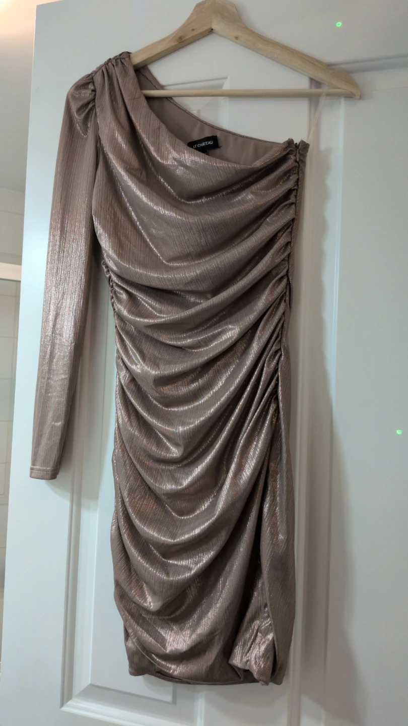 Le Château Ruched One-Shoulder Dress TTP/XXS