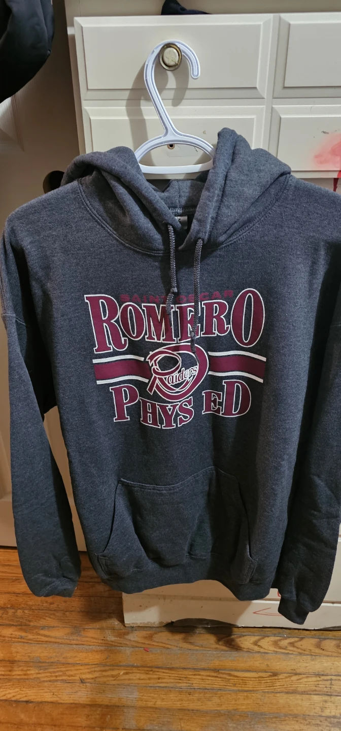 Romero Phys Ed Grey Zip-Up Hoodie - photo 3
