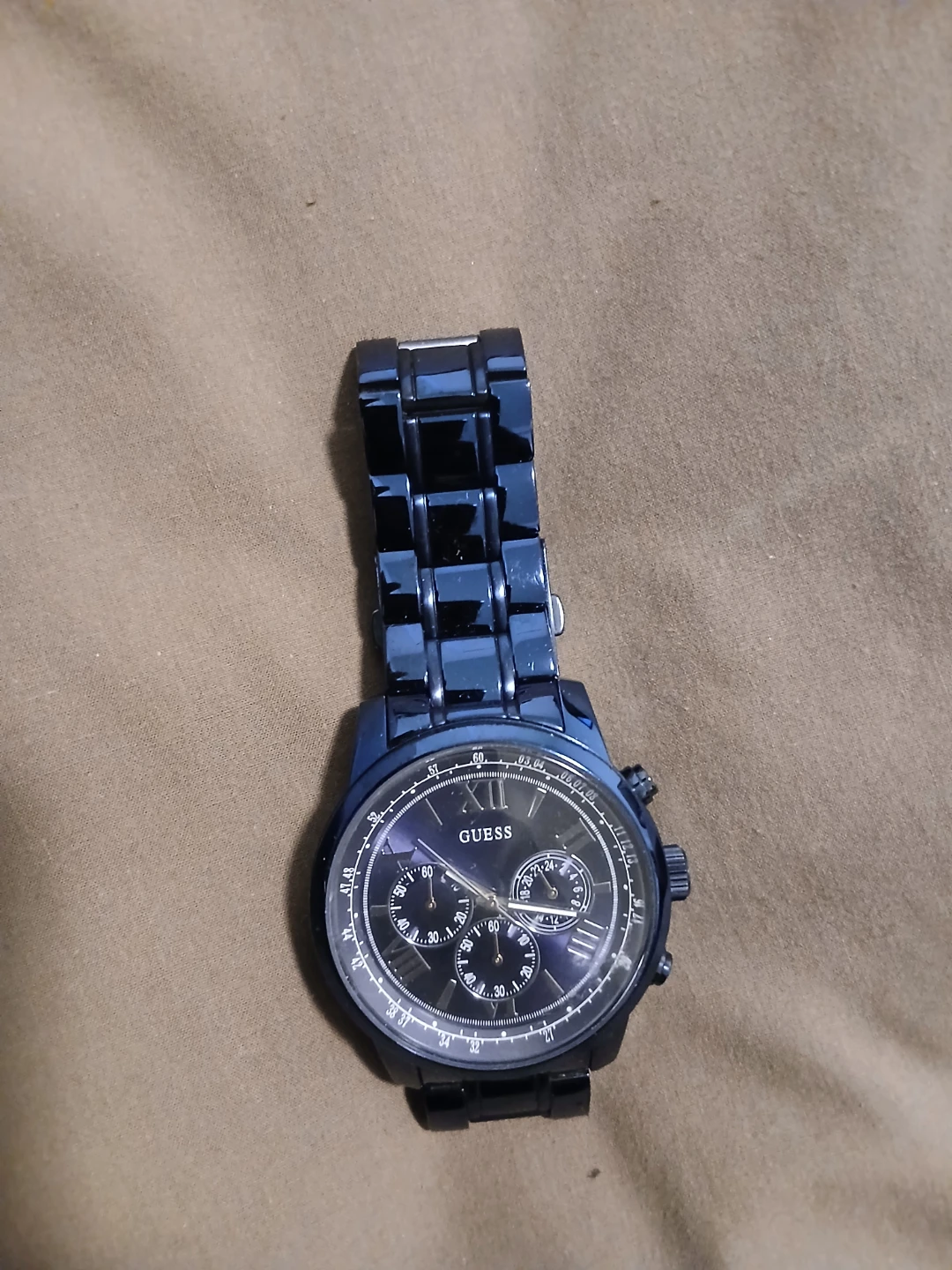 Guess Men's Blue Chronograph Watch