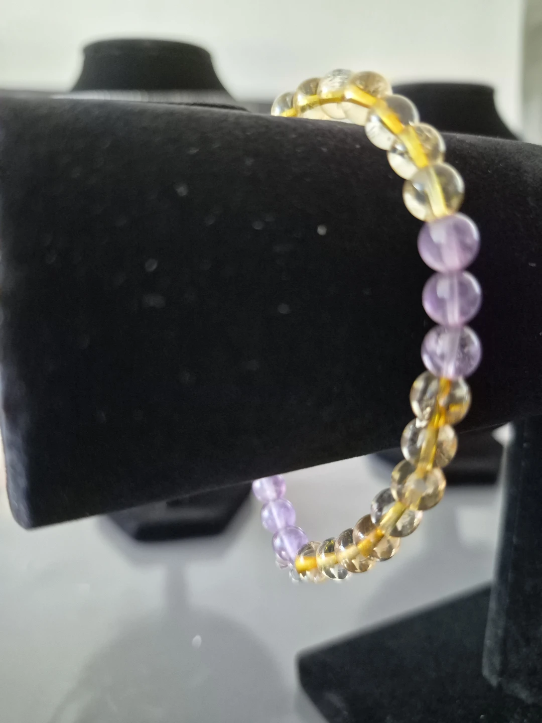 Citrine and Amethyst Clear Bracelet - Medium - photo 2