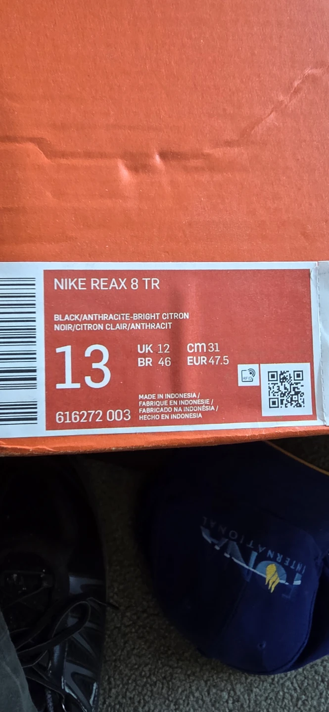 Nike Reax 8 TR Men's Training Shoes Black/Anthracite Size 13 - photo 3