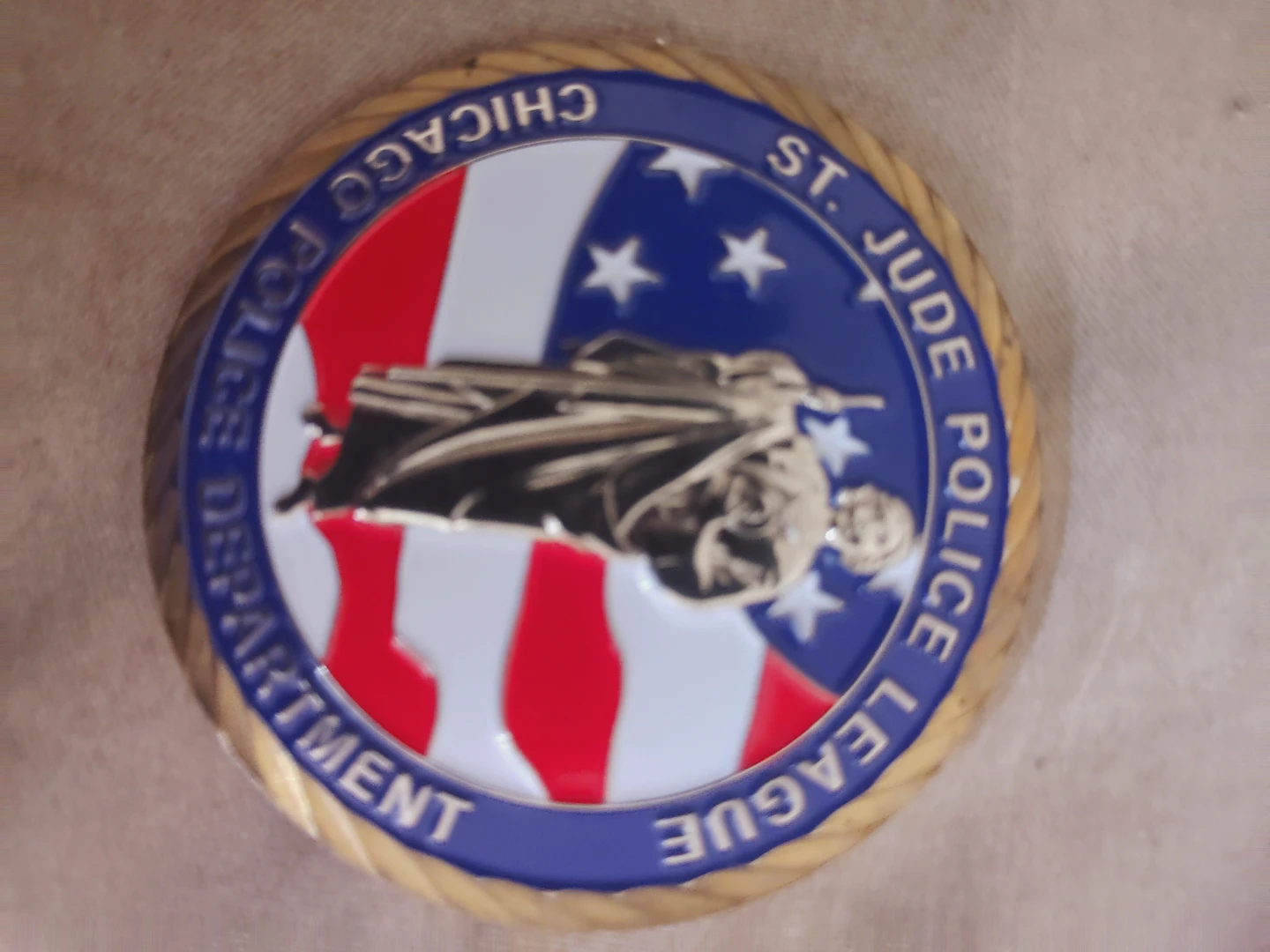 Chicago Police Department St. Jude Police League Challenge Coin