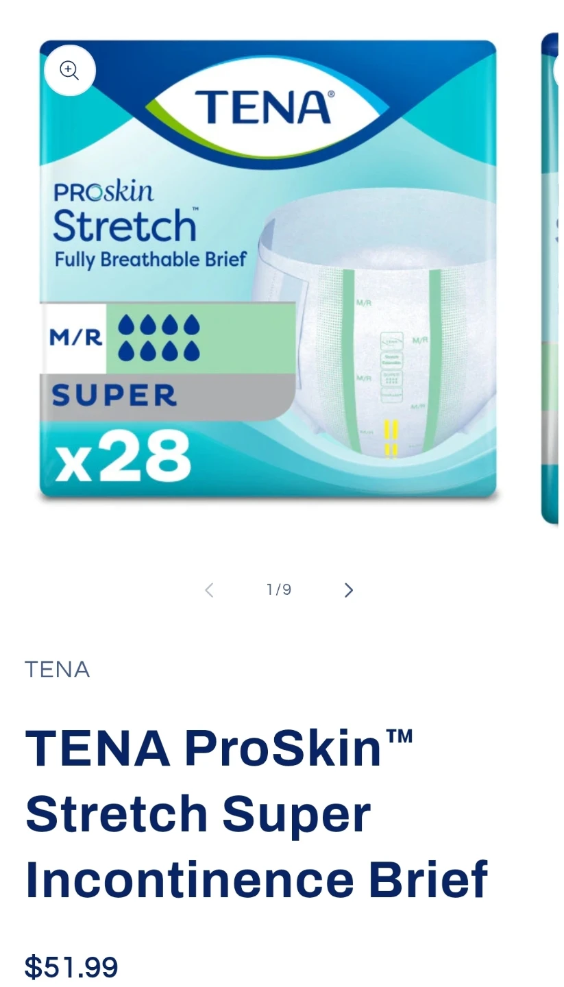 TENA ProSkin Stretch Super Incontinence Briefs M/R (28 count) - photo 4