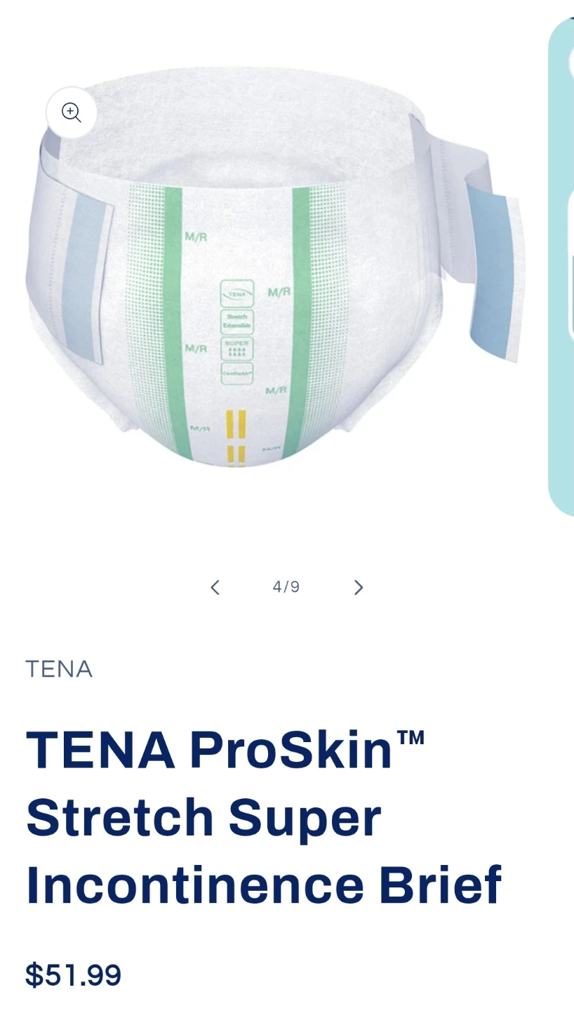 TENA ProSkin Stretch Super Incontinence Briefs M/R (28 count) - photo 5