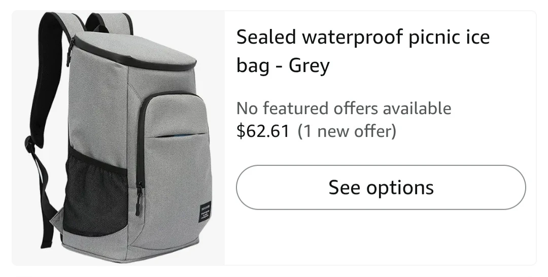 Brand: Generic Sealed waterproof picnic ice bag - Grey - photo 3