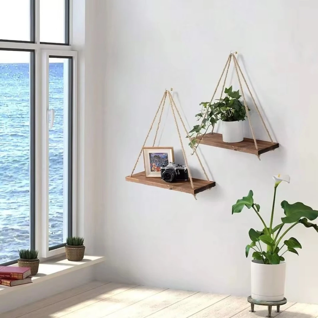 Hemp Rope Wall Hanger for Plants. Plant Decor.