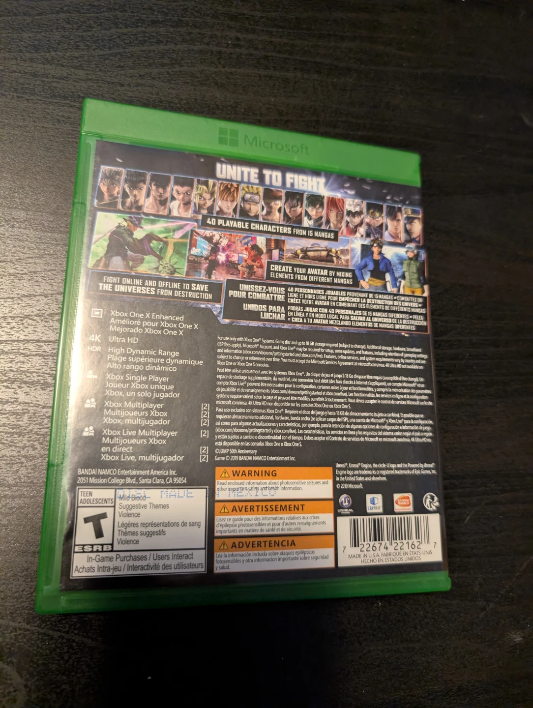 Xbox One Jump Force Video Game - photo 2