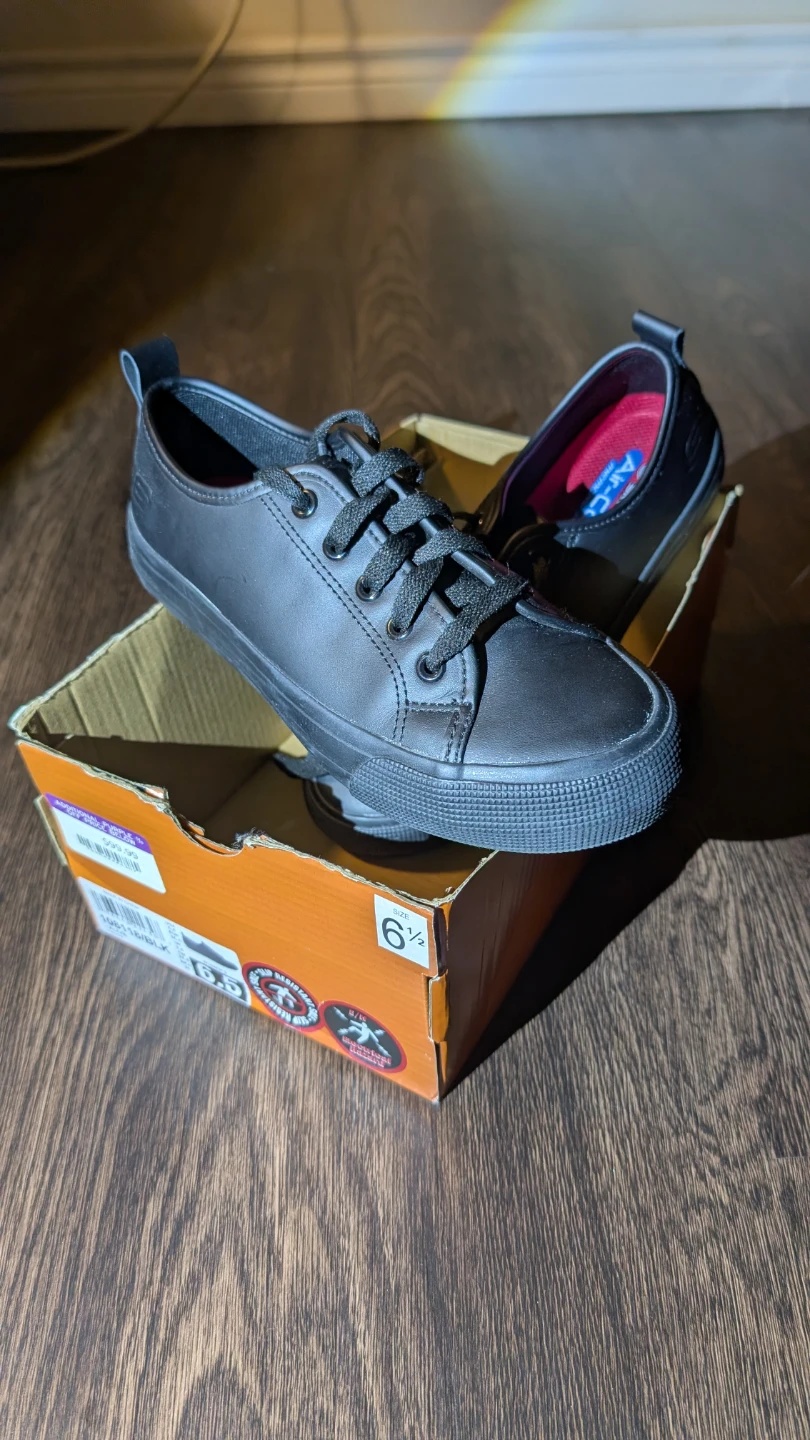 Skechers Air-Cooled Memory Foam Black Sneakers Size 6.5 - photo 2