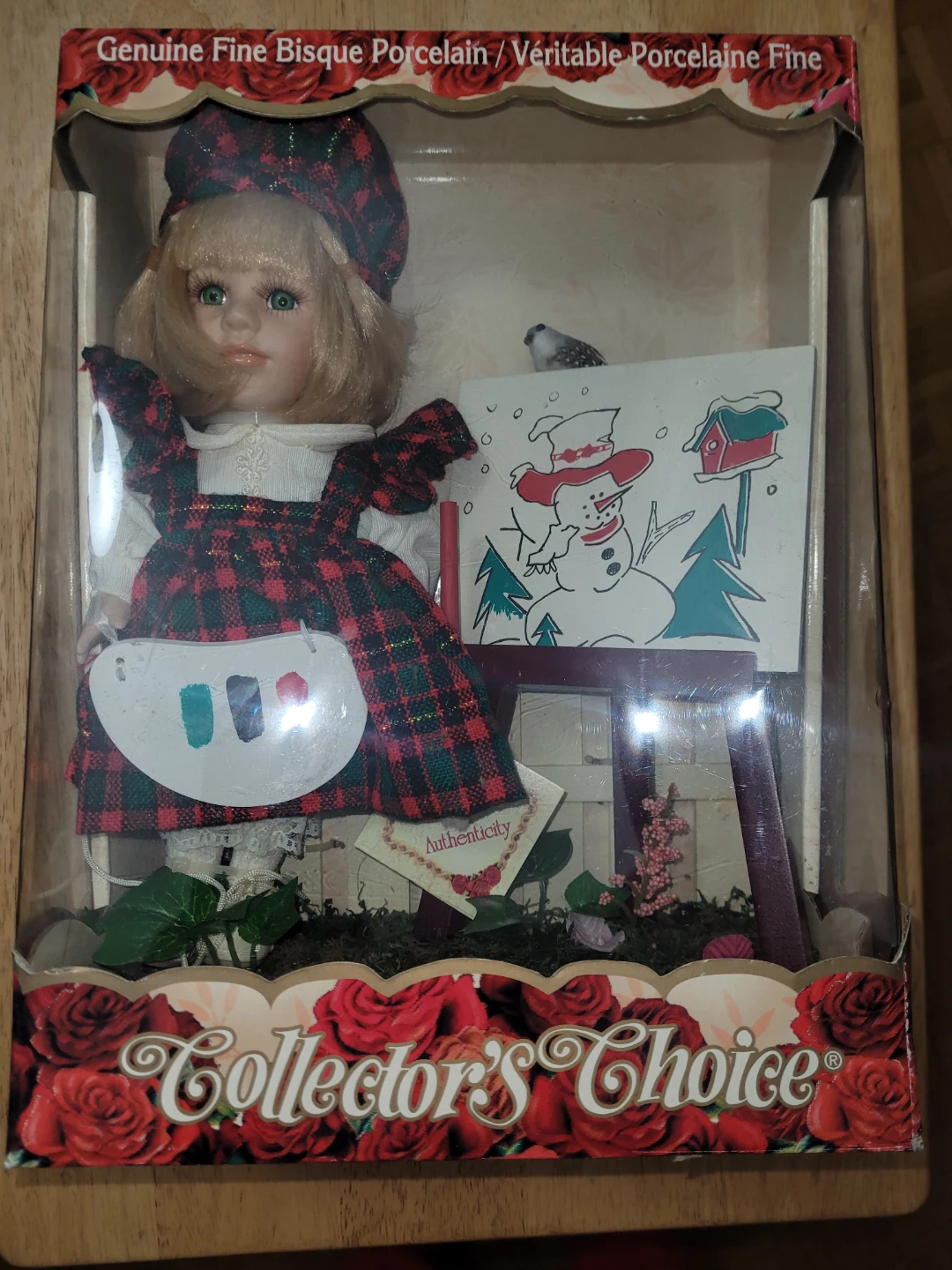 Collector's Choice Hand-Painted Bisque Porcelain Doll