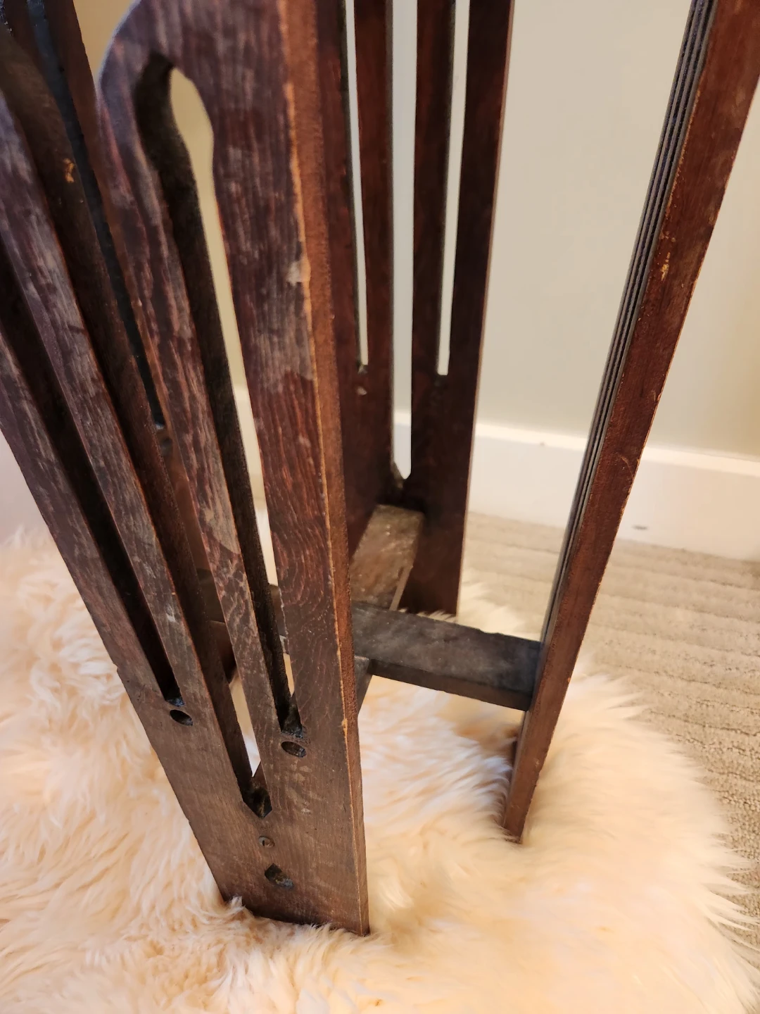 ART DECO Wooden Stand BEAUTIFUL CRAFTSMANSHIP - photo 4