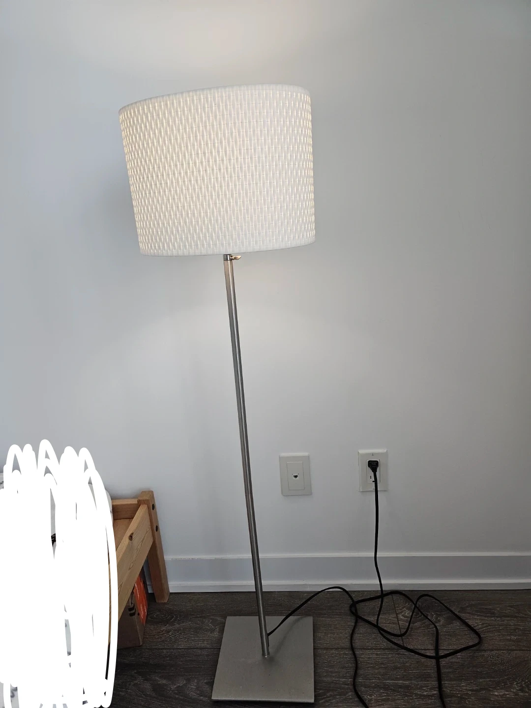 IKEA Alang  Drum Floor adjustable Lamp