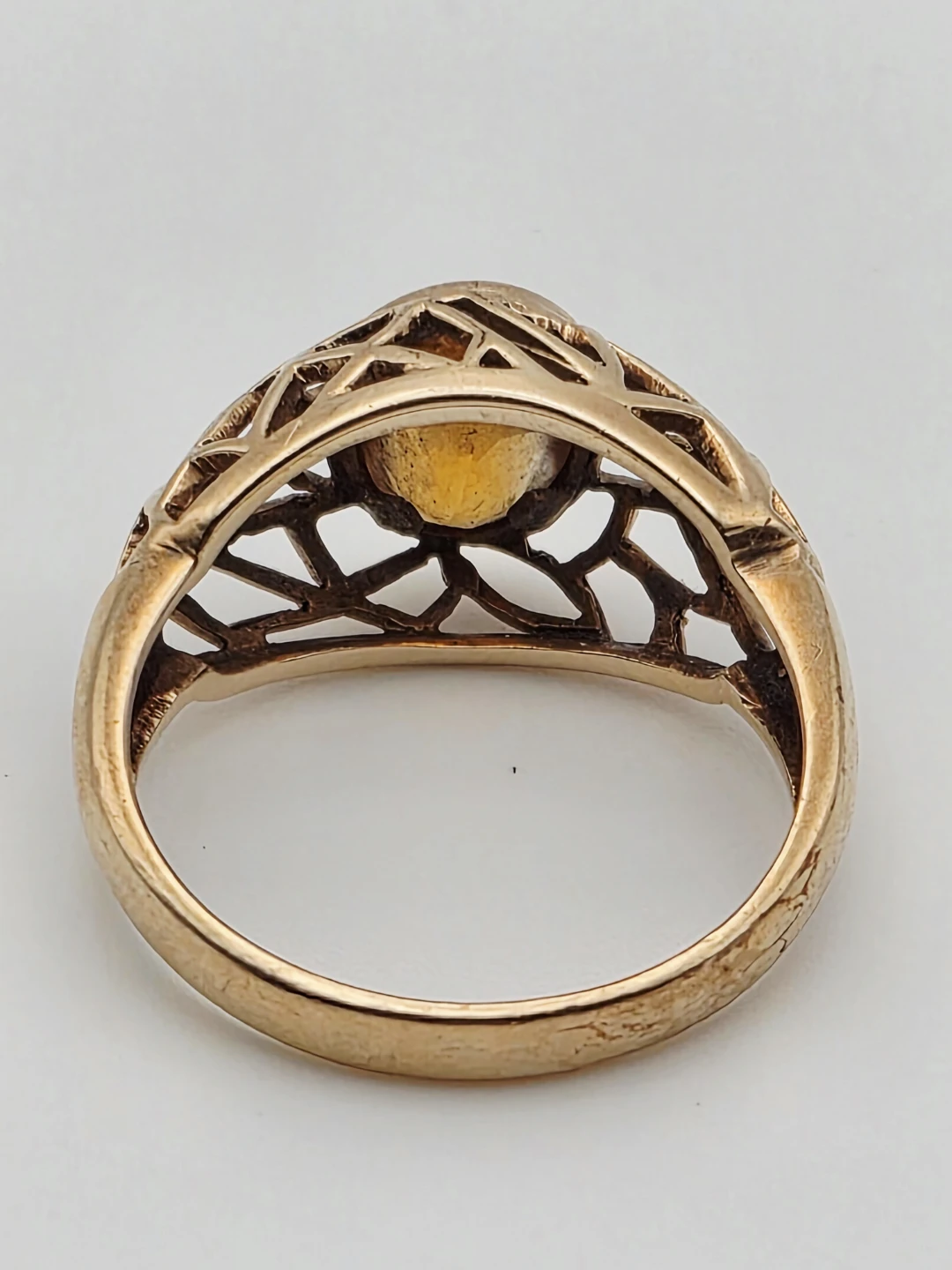 ⭐ RARE 10K Gold Ring with Citrine Stone - photo 2