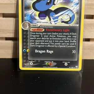 Pokemon Dark Dragonair Trading Card
