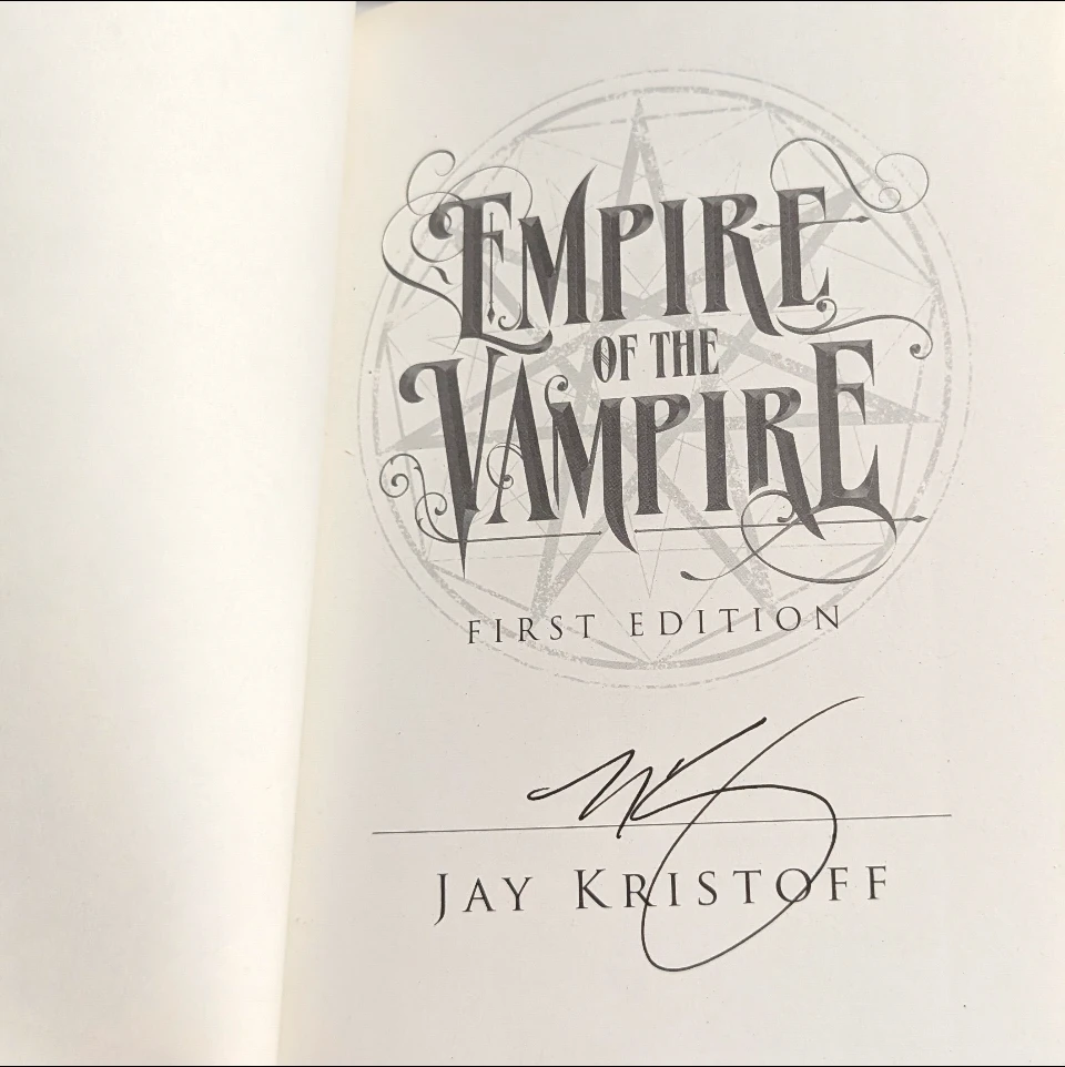 Empire of the Vampire Special Edition Signed 🏆 - photo 2