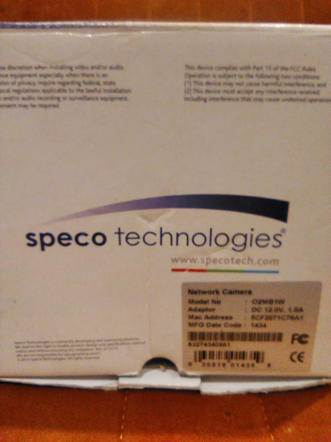 Speco Technologies O2MB1W Miniature Bullet IP Camera