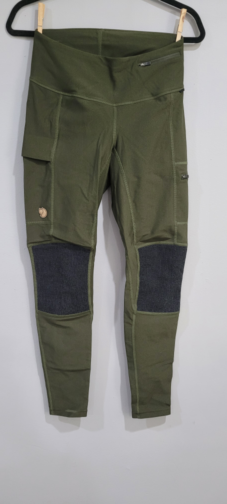 Fjällräven green hiking leggings