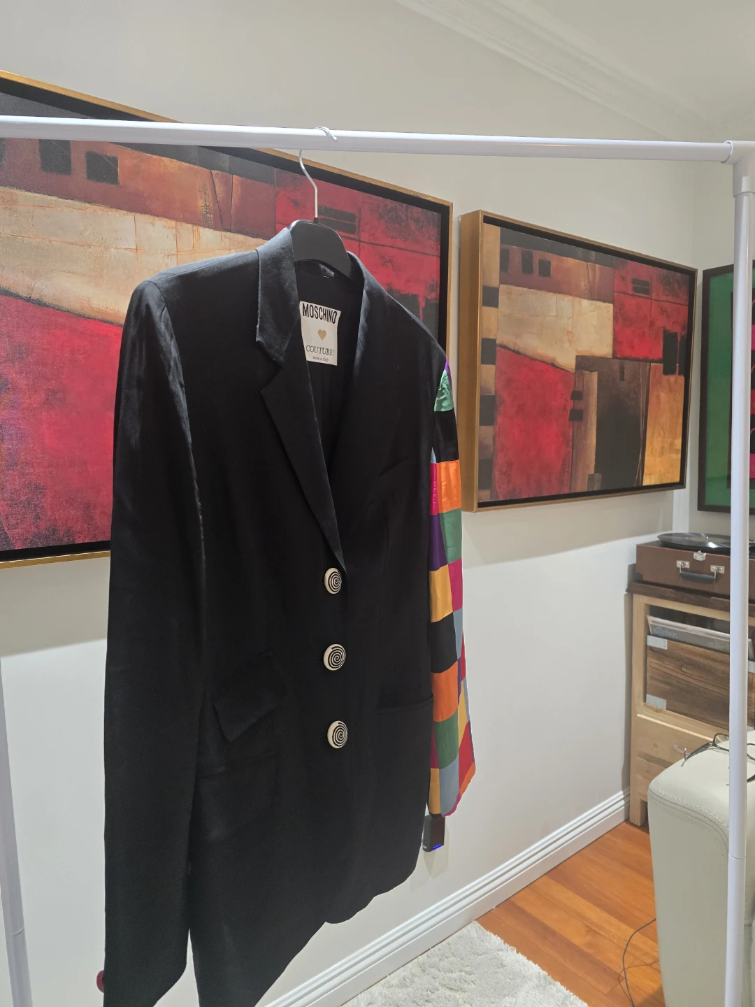 Moschino Couture Blazer with Patchwork Sleeve - photo 2