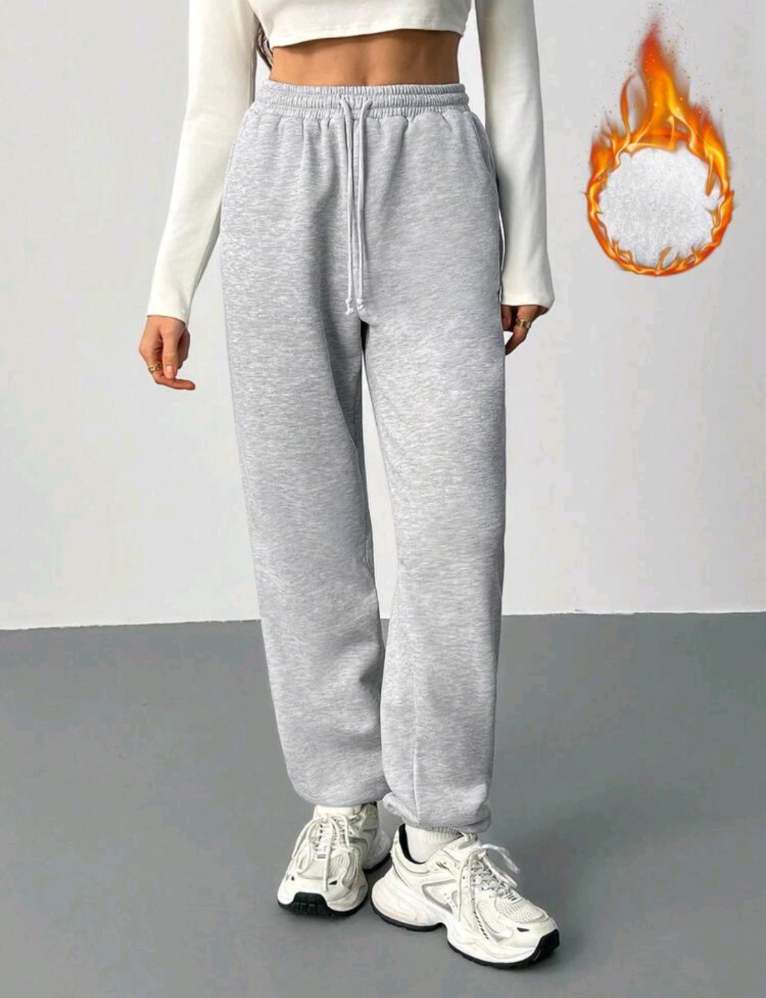 SHEIN Tall Women's Casual  Solid Color Knit Pants - photo 4