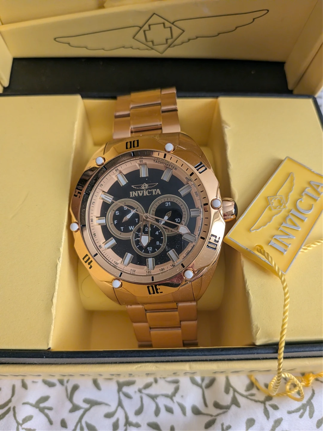 Invicta Men's Gold-Tone Chronograph Watch