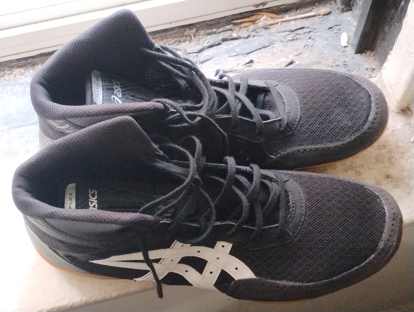 ASICS Matflex 7 Wrestling Shoes Black/White US 12 - photo 3