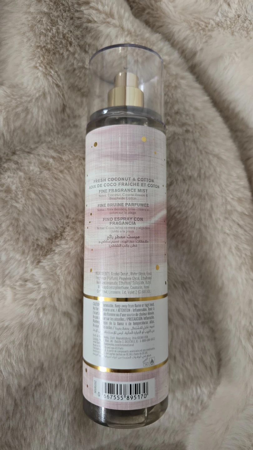 Bath & Body Works Fresh Coconut & Cotton Fine Fragrance Mist - photo 2