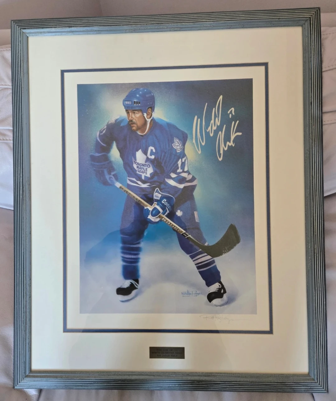 A Rare find! #92 of 100, Wendel Clark Limited Edition painting - photo 2