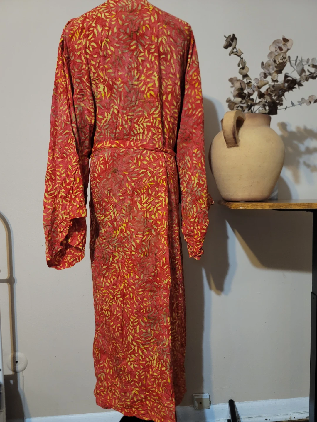 NOVICA Artisan Batik Robe Cotton Eco Coastal Boho Duster - photo 5
