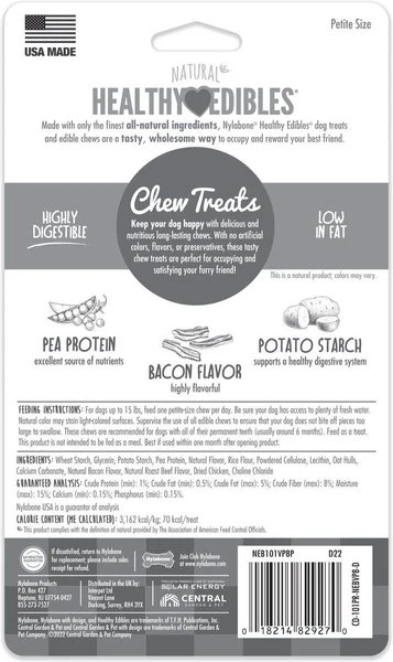 Nylabone Healthy Edibles Natural Chew Treats 8 Chews - photo 2
