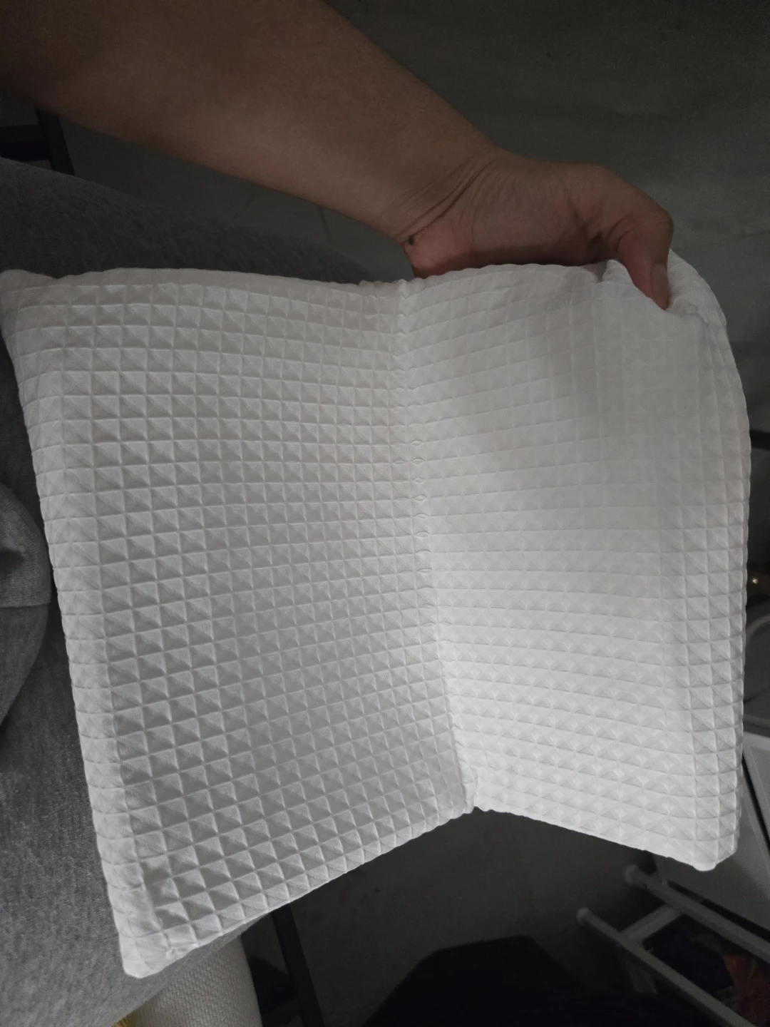 White Waffle Weave Shower Curtain - photo 3