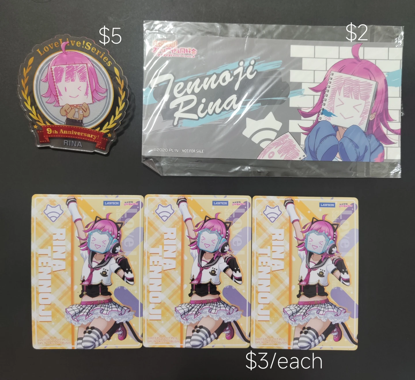Love Live! Rina Tennoji Acrylic clip & Magnets