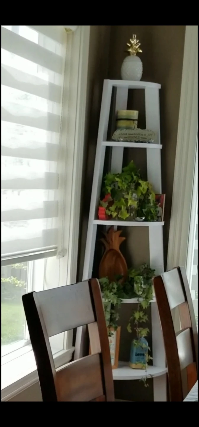 White Corner Bookcase