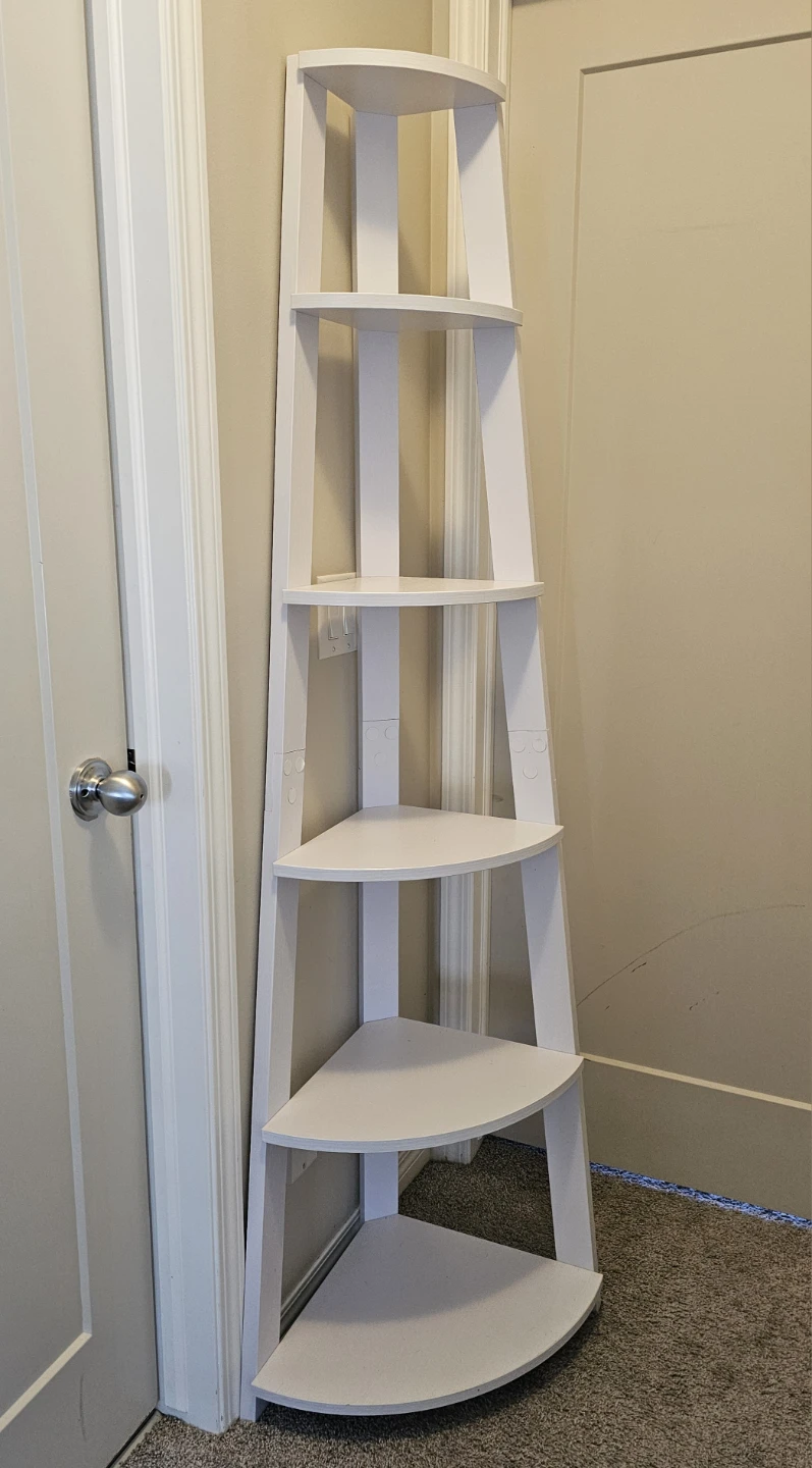 White Corner Bookcase - photo 2