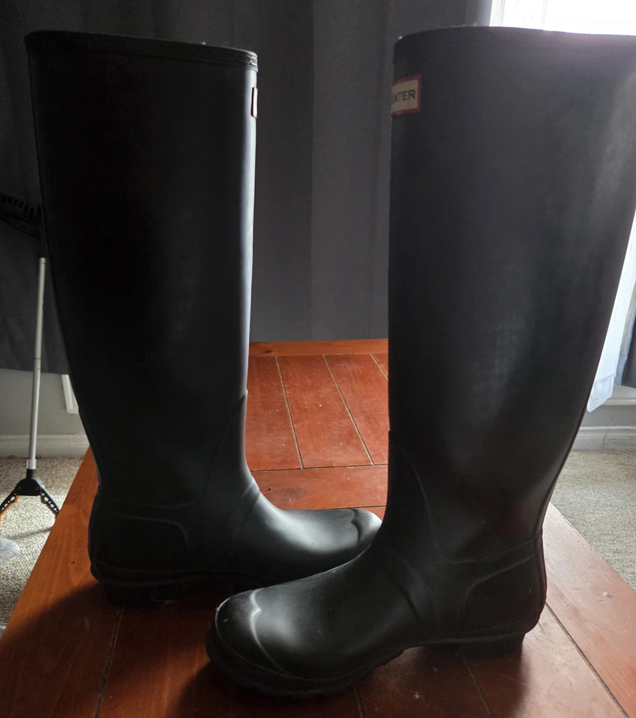 Hunter Black Tall Rain Boots